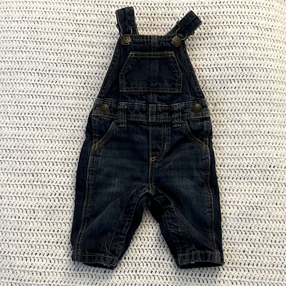 Gender neutral Old Navy baby jean overalls